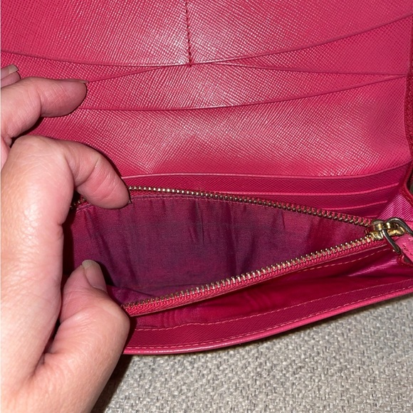 Prada red long Wallet clutch - Picture 7 of 11